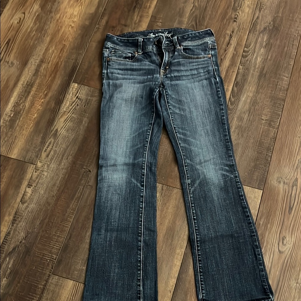 American Eagle Outfitters Dark Blue Flare Jeans